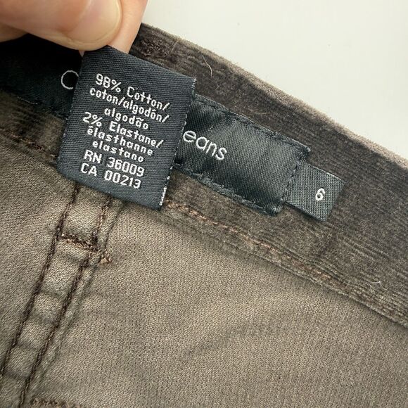 Calvin Klein Jeans Brown Corduroy Pants Size 6 Y2k Style Business Casual Cotton - Picture 9 of 11